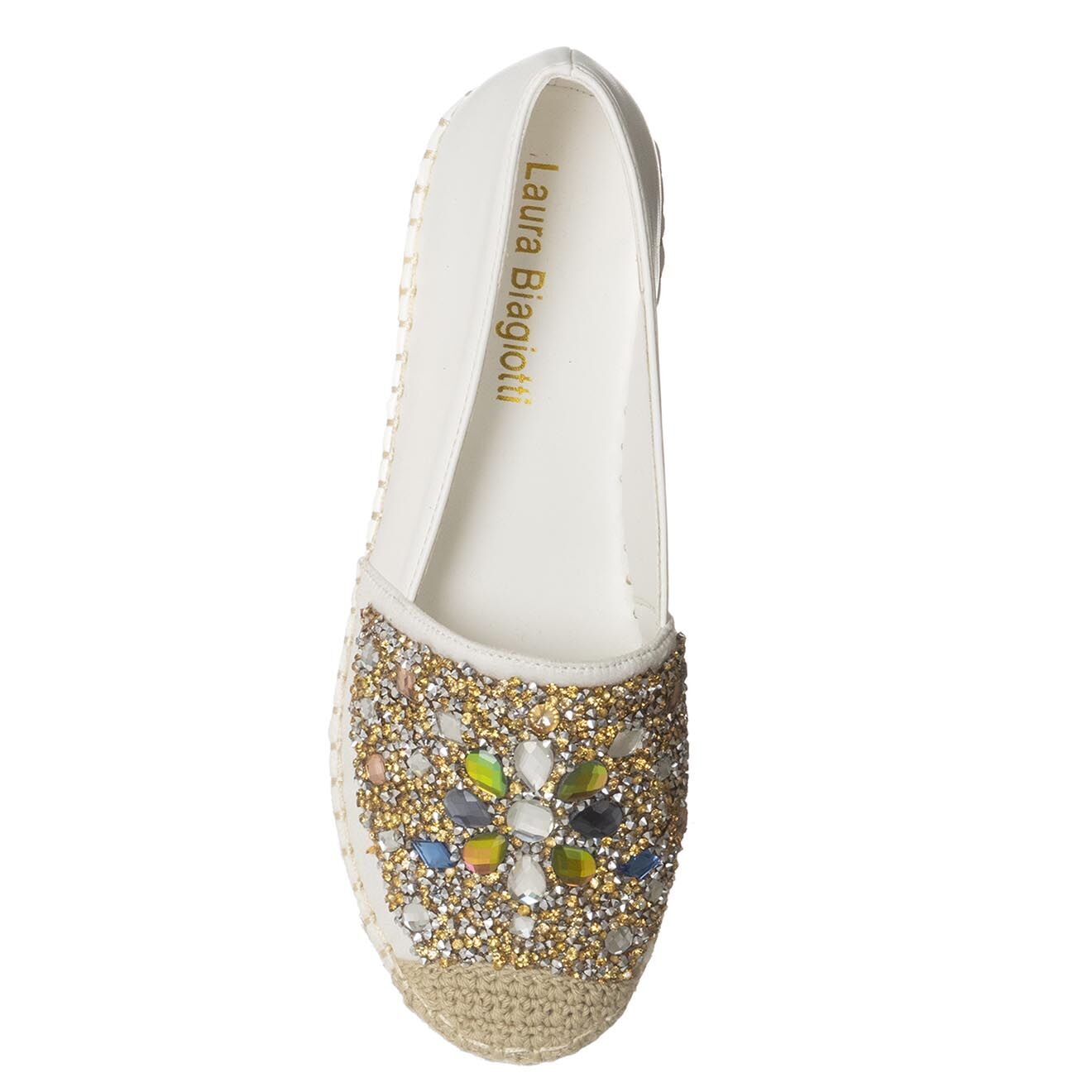 Laura Biagiotti Espadrilles Nuana blanc/doré