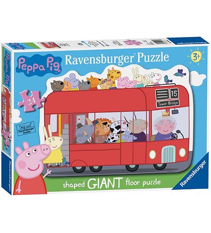 Ravensburger Puzzlespiel - 24 Teile - Peppa Wutz - Geformter Bus