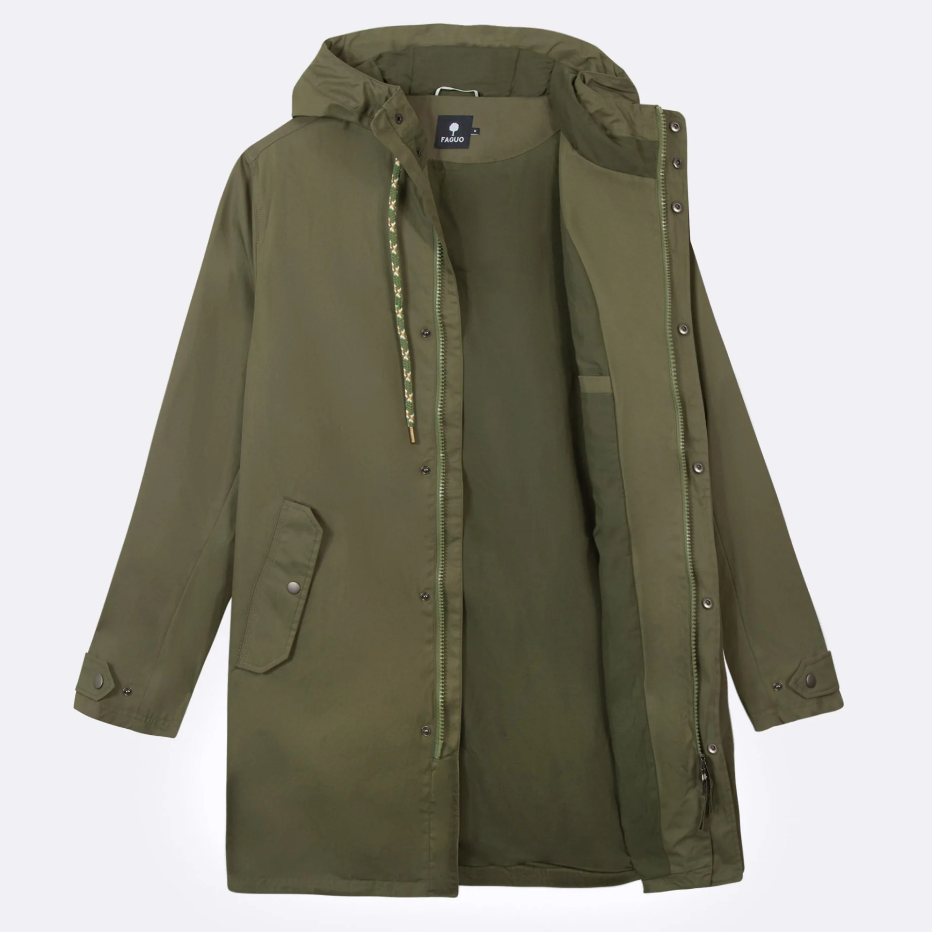 Imperméable kaki Coton et polyester - modèle Gresigne