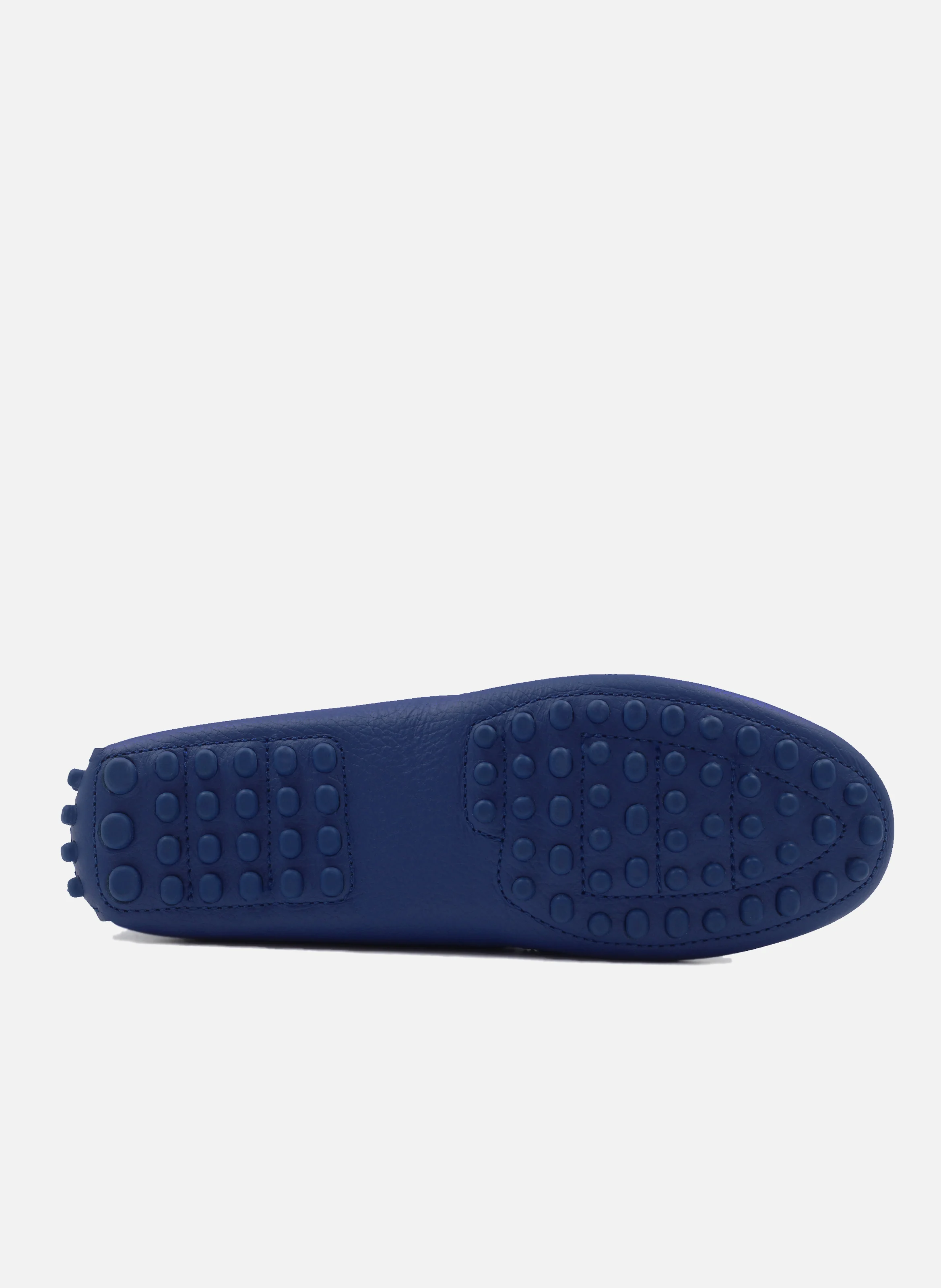 Mocassins femme cuir grainé | Bleu