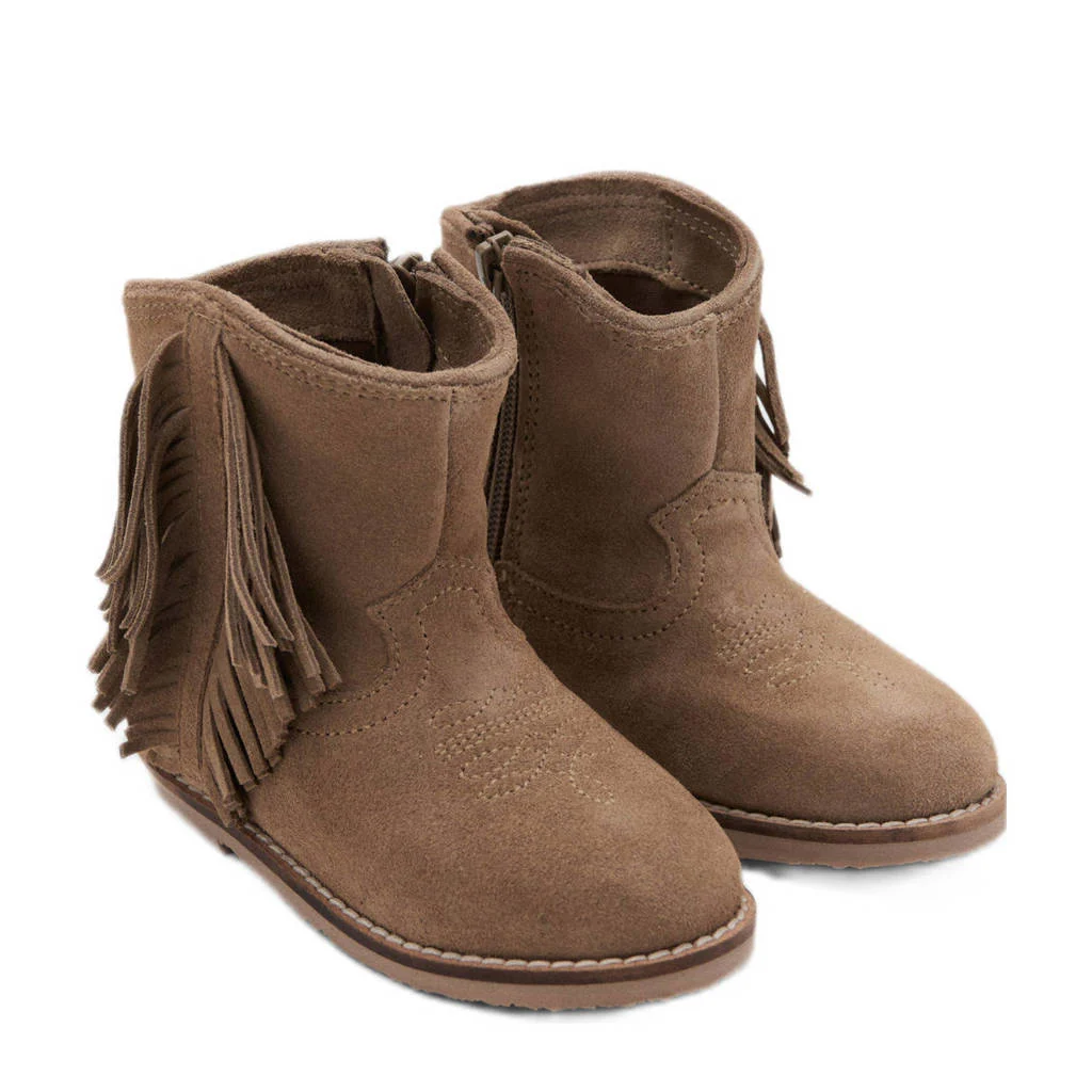 Mango Kids suède laarzen bruin