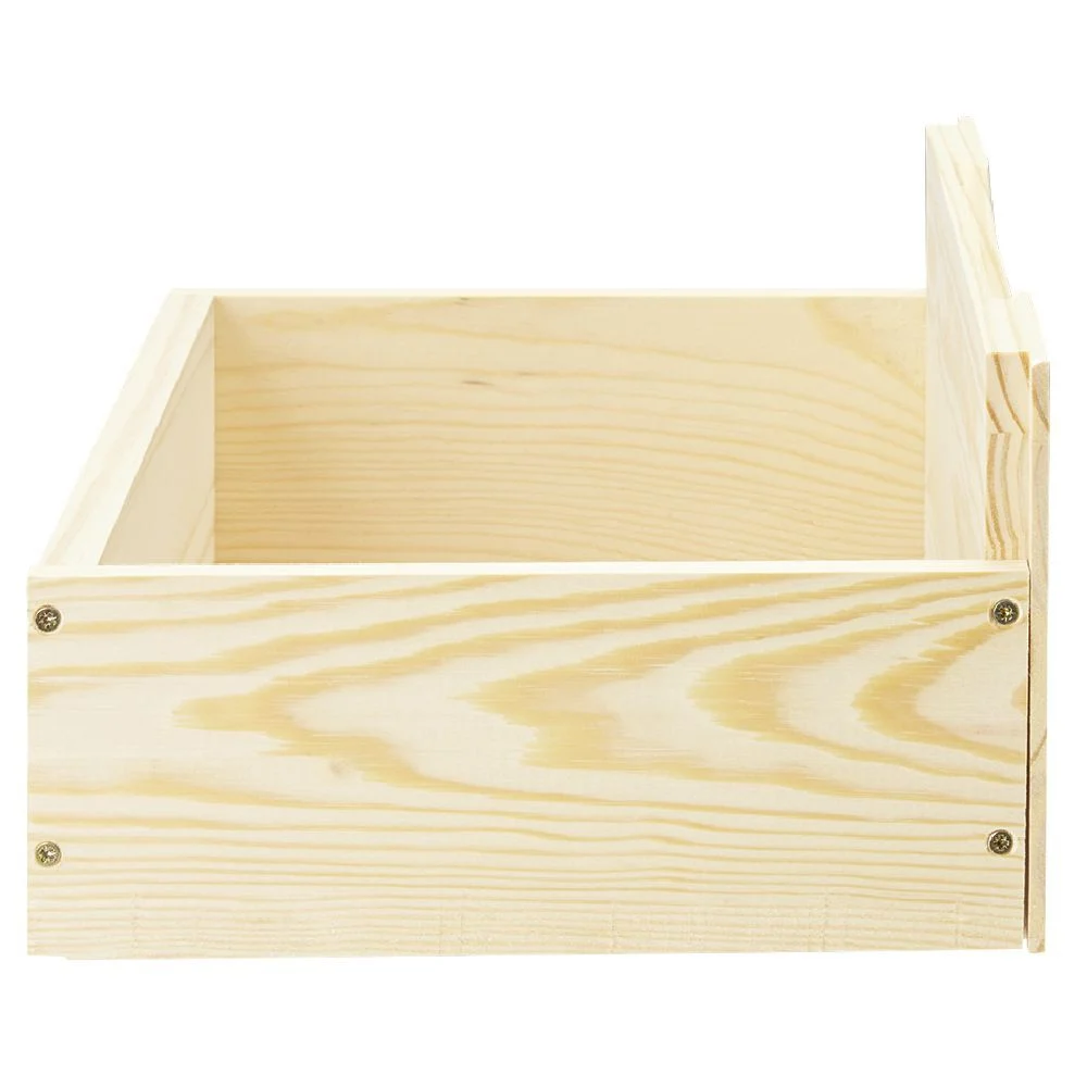 Tiroir Box Cube pin naturel
