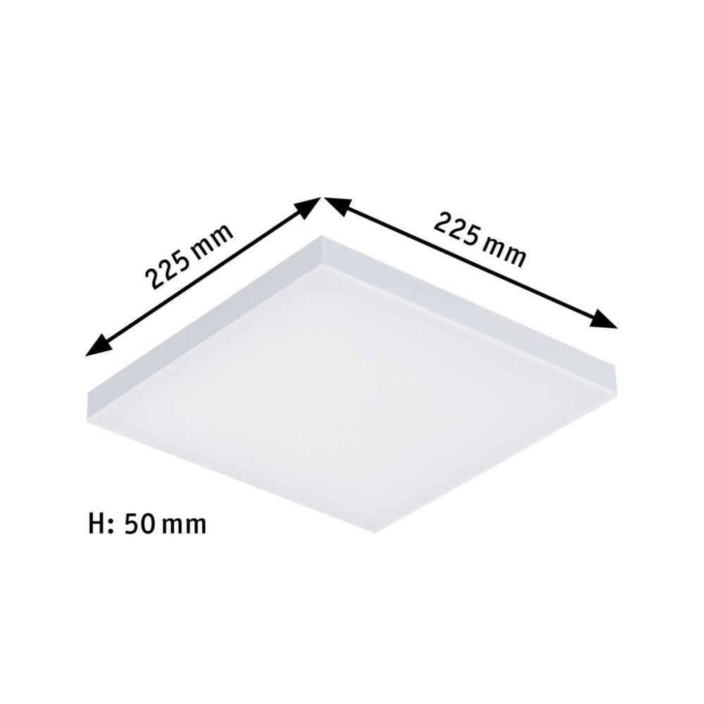 PANEL PAULMANN VELORA VEGG/TAK LED DIM 225X 225MM