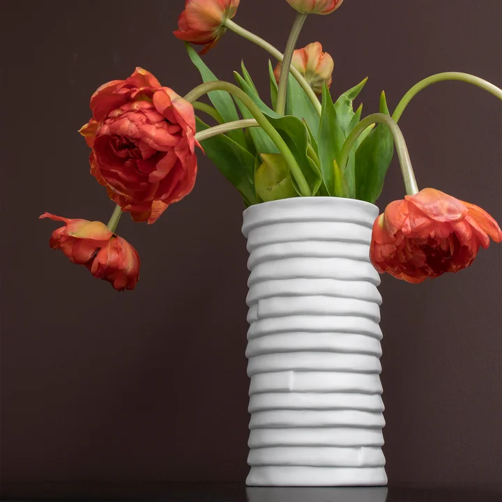 Mette Ditmer - Ribbon Vase, large, off-white