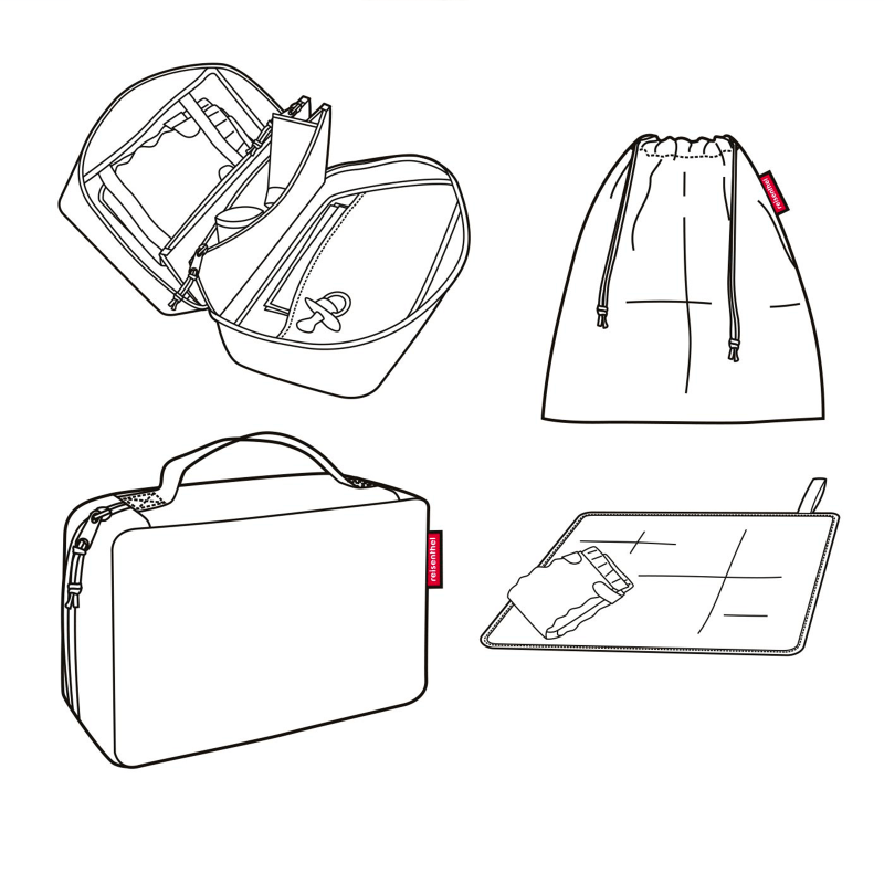 Trousse à langer Baby Case 24 cm Twist Silver