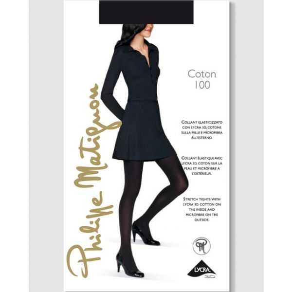Philippe Matignon Collants Super Opacos de 100 Deniers Preto - A388762