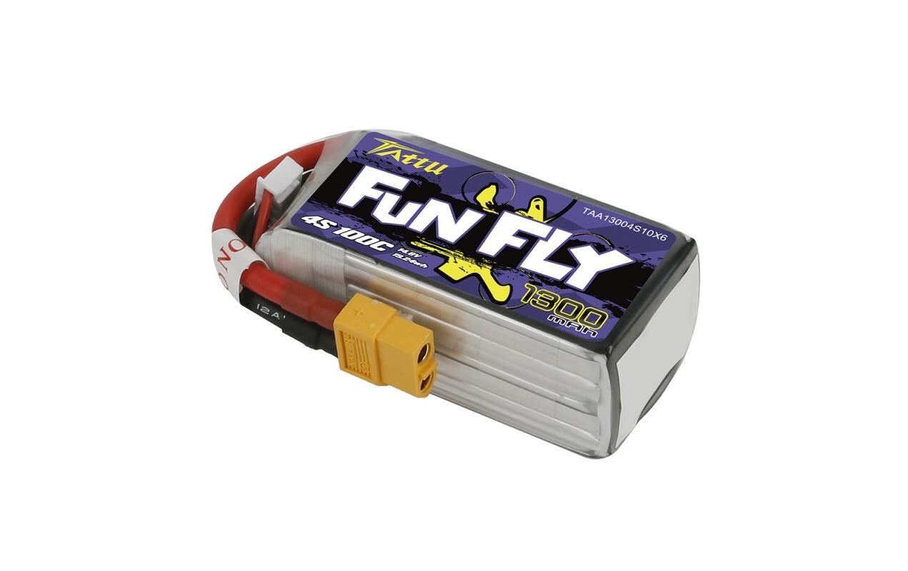 RC-Akku LiPo 1300 mAh 14.8 V 100C4S LiPo Akku für Racecopter mit XT60 Stecker