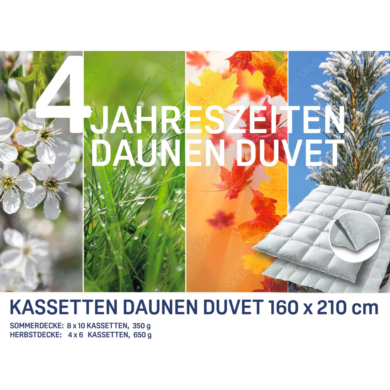 Easy Dream Daunen-Duvet 4 Jahreszeiten