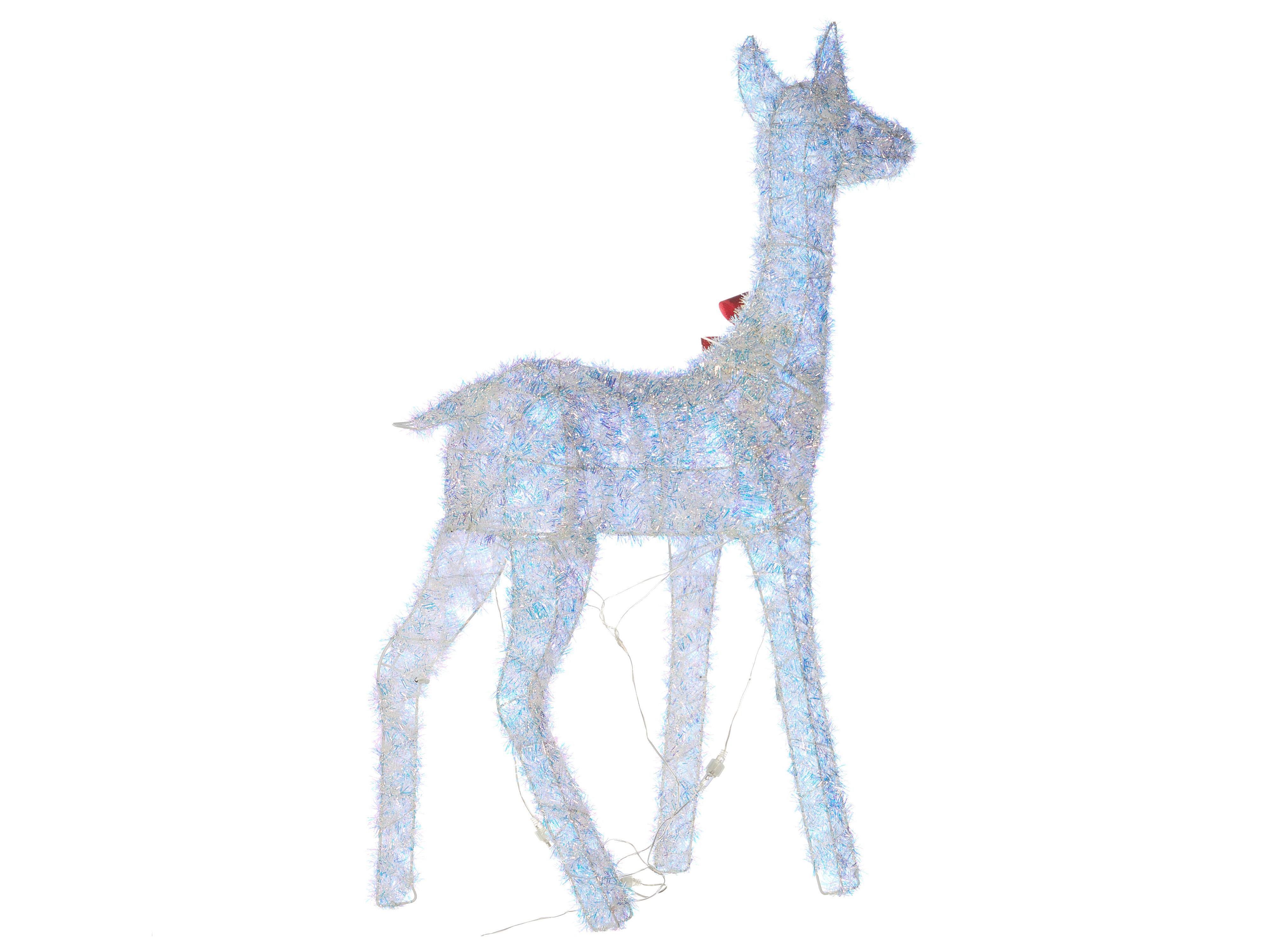 Buitendecoratie LED AURENNE Hert 110 cm Wit
