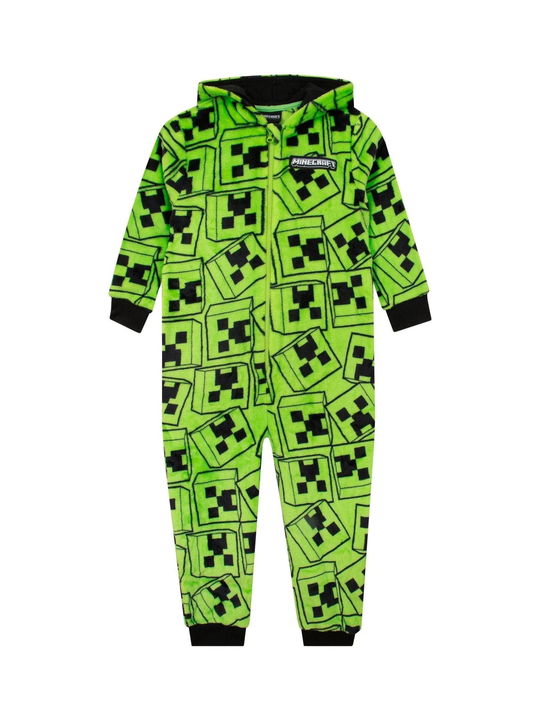 Personage Minecraft Creeper gaming fleece all-in-one pyjama