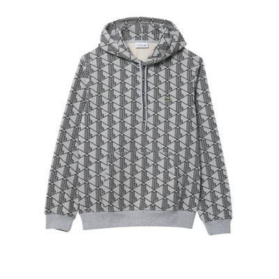 Sweatshirt à capuche homme Imprimé monogramme LACOSTE