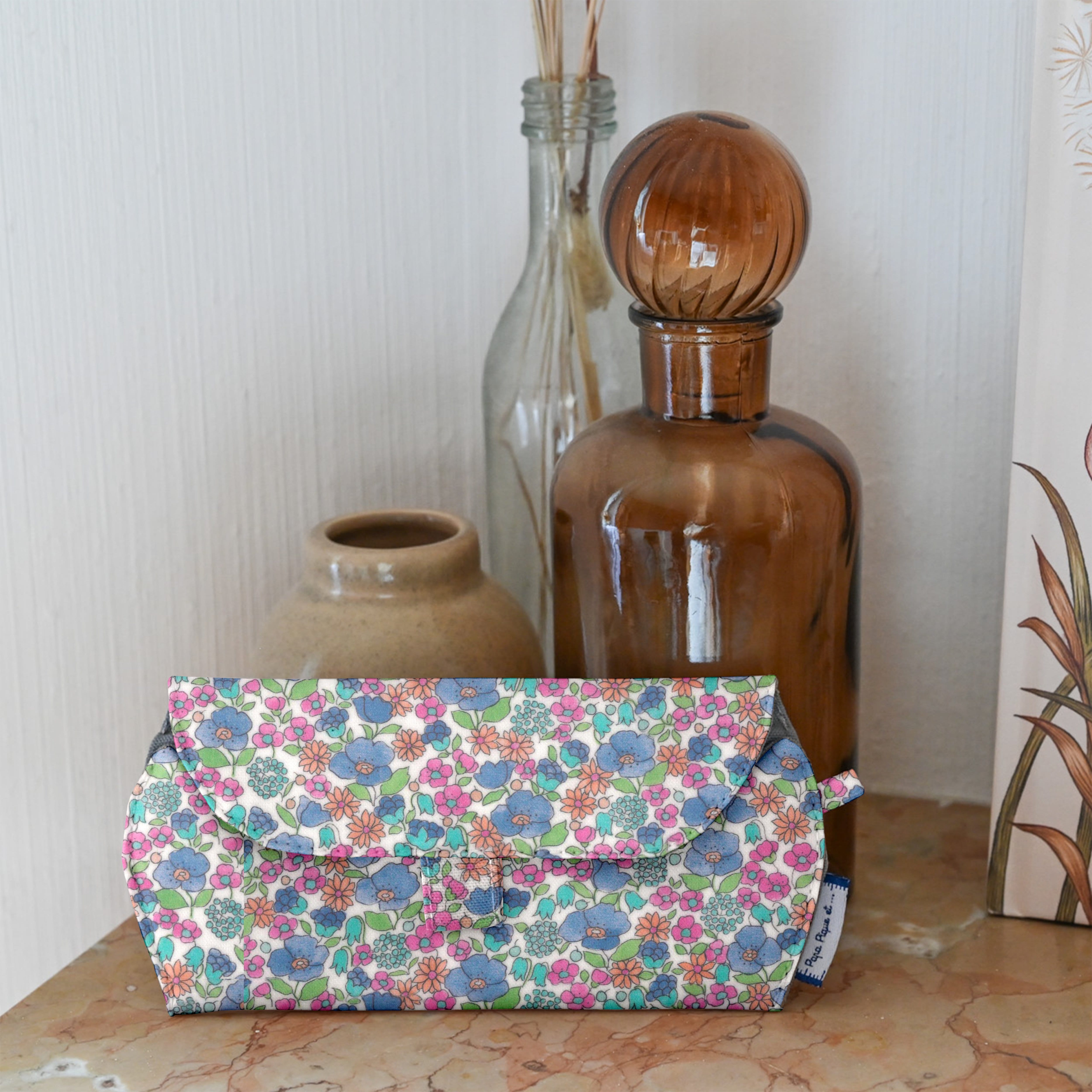 Etui À Lunettes Pastel Fleuri