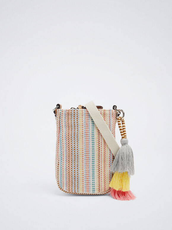 Bolsa para celular com cordão - Coral