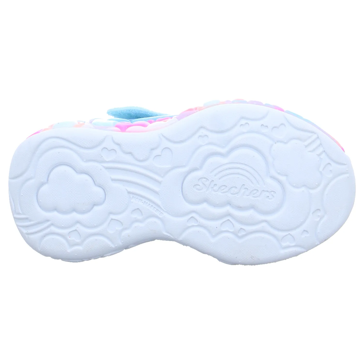 SKECHERS Baby-Sport-Bottine Hellblau Textil  Sneaker