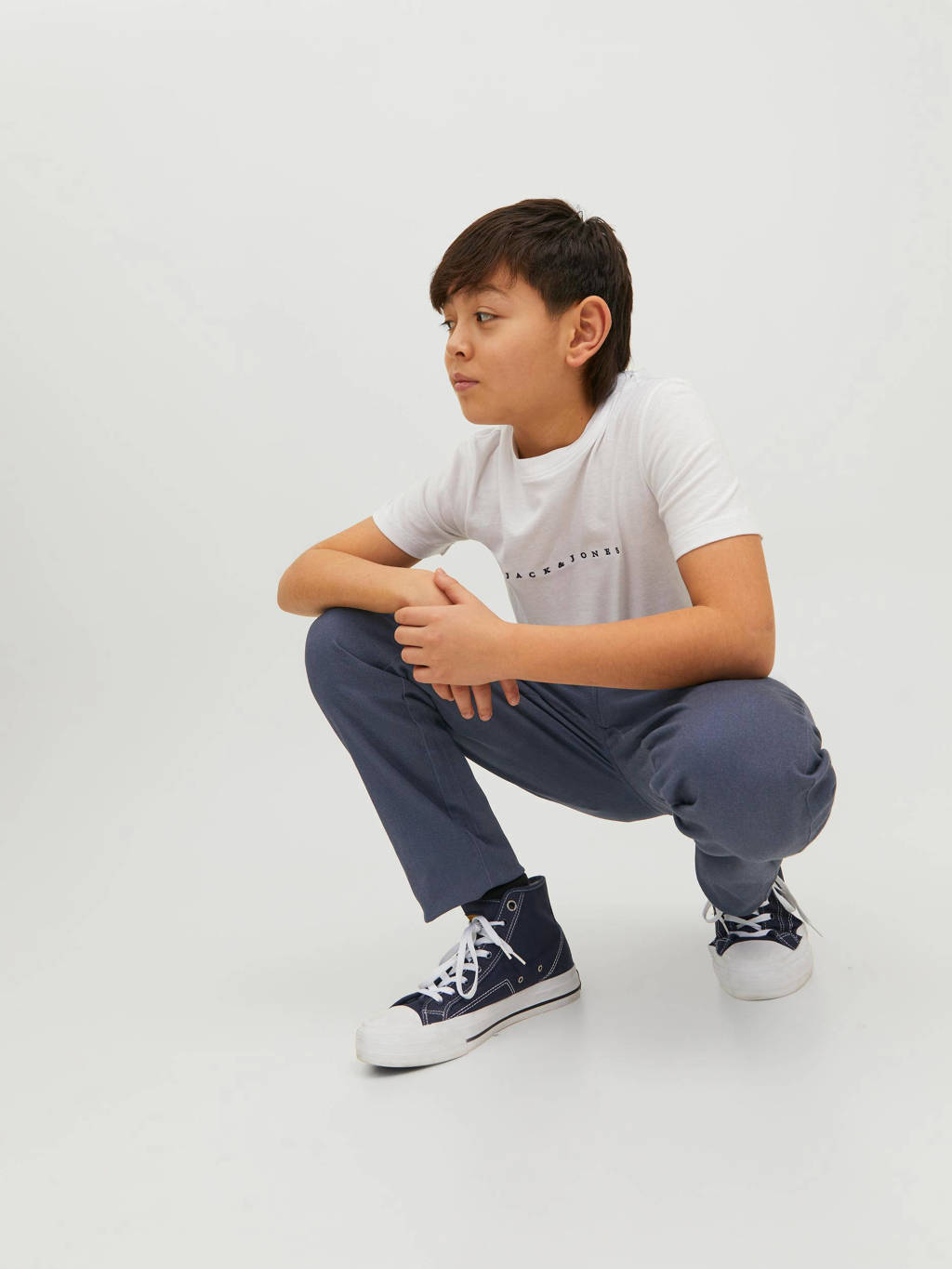 JACK & JONES regular fit broek JPSTMARCO JJDAVE blauw