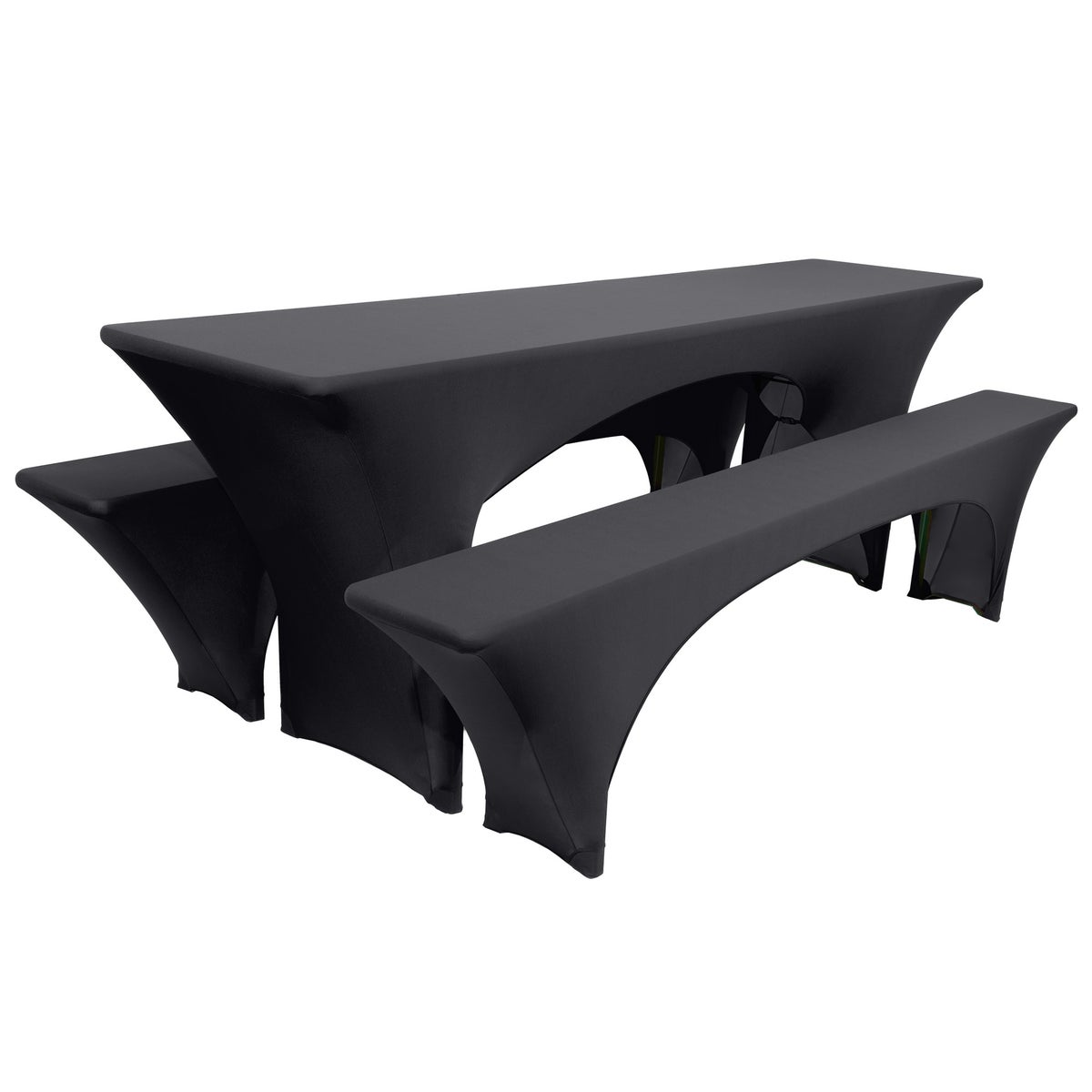 Beautissu Victoria biertafelhoes 70cm stretch zwart (3 stuks)