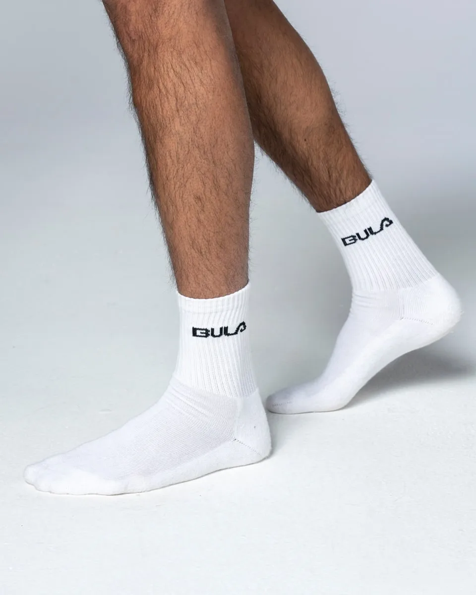 Bula Men's Classic Socks 3pk White