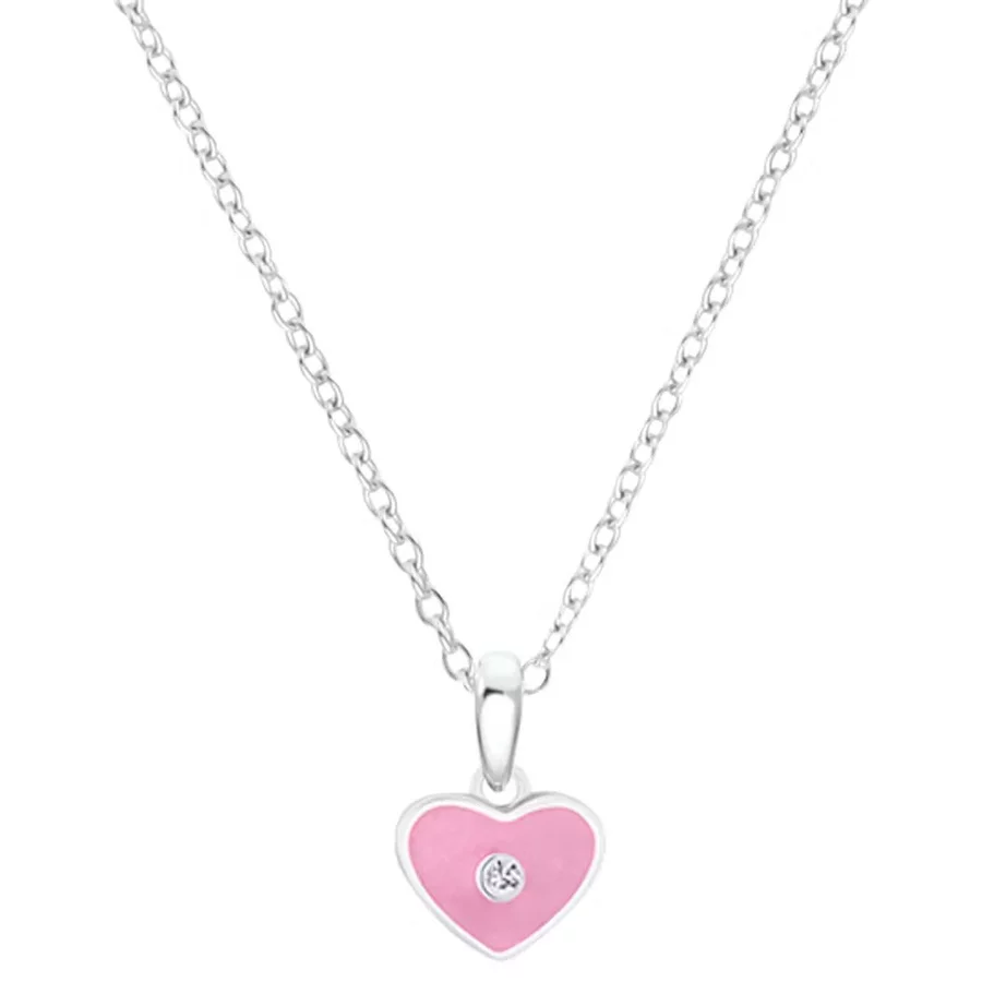 Prinzessin Lillifee Silber-Halskette für Kinder mit Herz-Anhänger silver