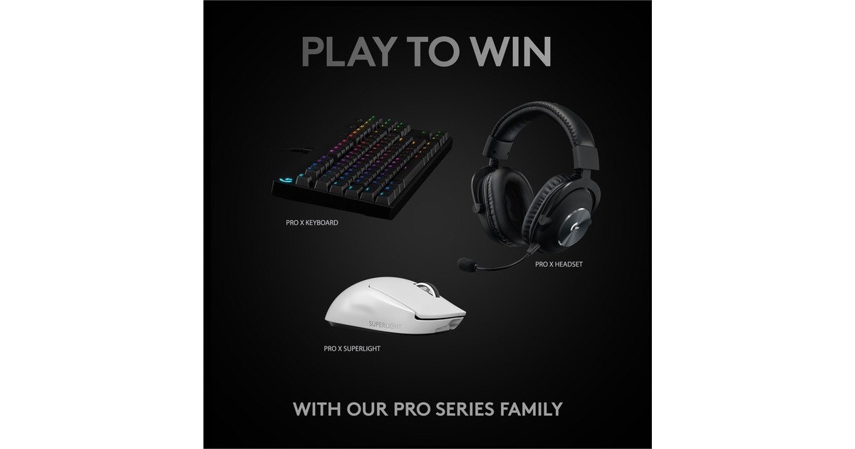 Logitech GPRO X SUPERLIGHT Wireless gaming muis  (Wit, 100 - 25.600 dpi)