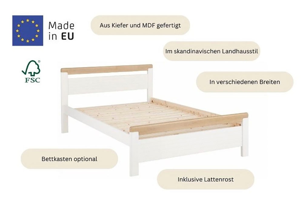 Home affaire Massivholzbett »