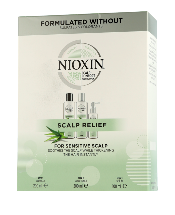 Nioxin Scalp Relief Set mit Shampoo, Conditioner & Serum 200ml-200ml-100ml