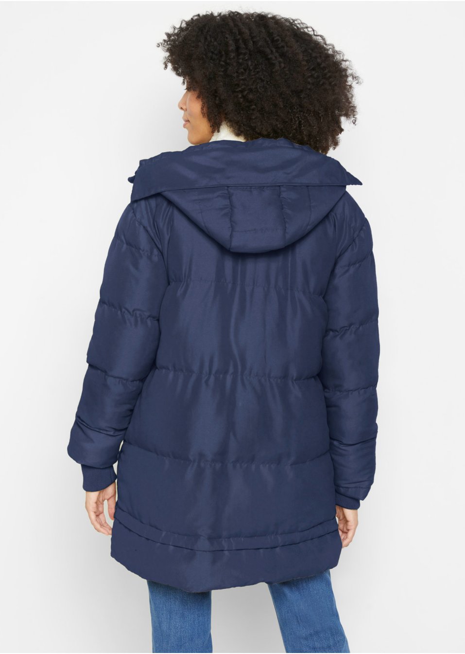 Veste d'hiver de grossesse avec capuche en polyester recyclé avec fonction portage