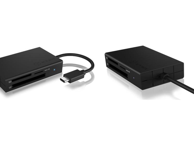 ICY BOX Card Reader Extern IB-CR401-C3 Externer Multi-Kartenleser mit Type-C USB 3.0 Anschluss