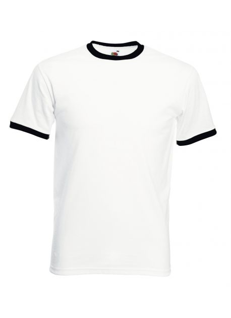 Fruit of the Loom SS168 - T-Shirt Homme Ringer