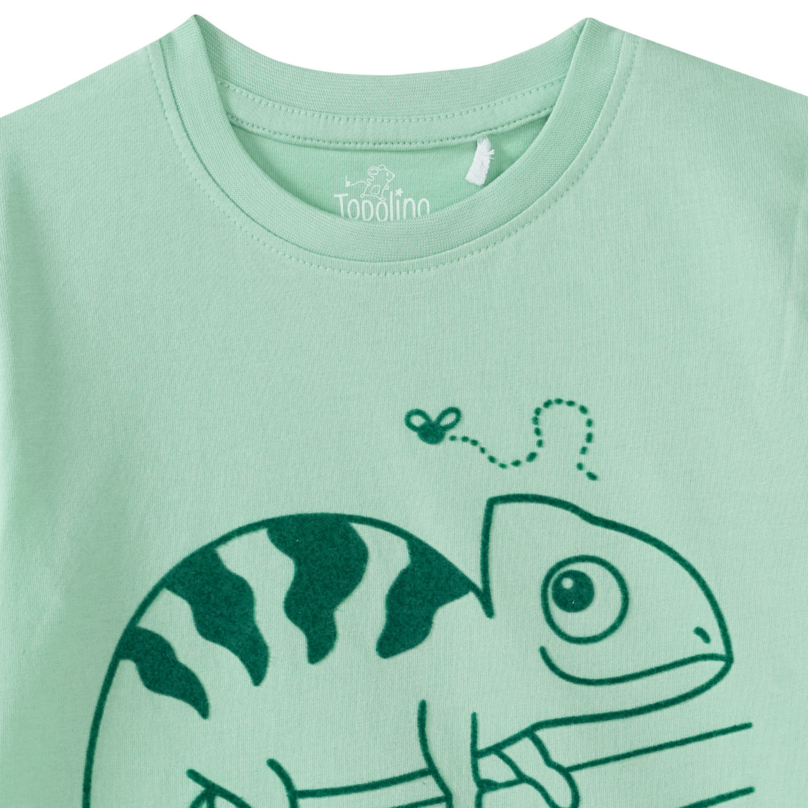 Topolino Jungen T-Shirt mit Chamäleon-Motiv hellgrün