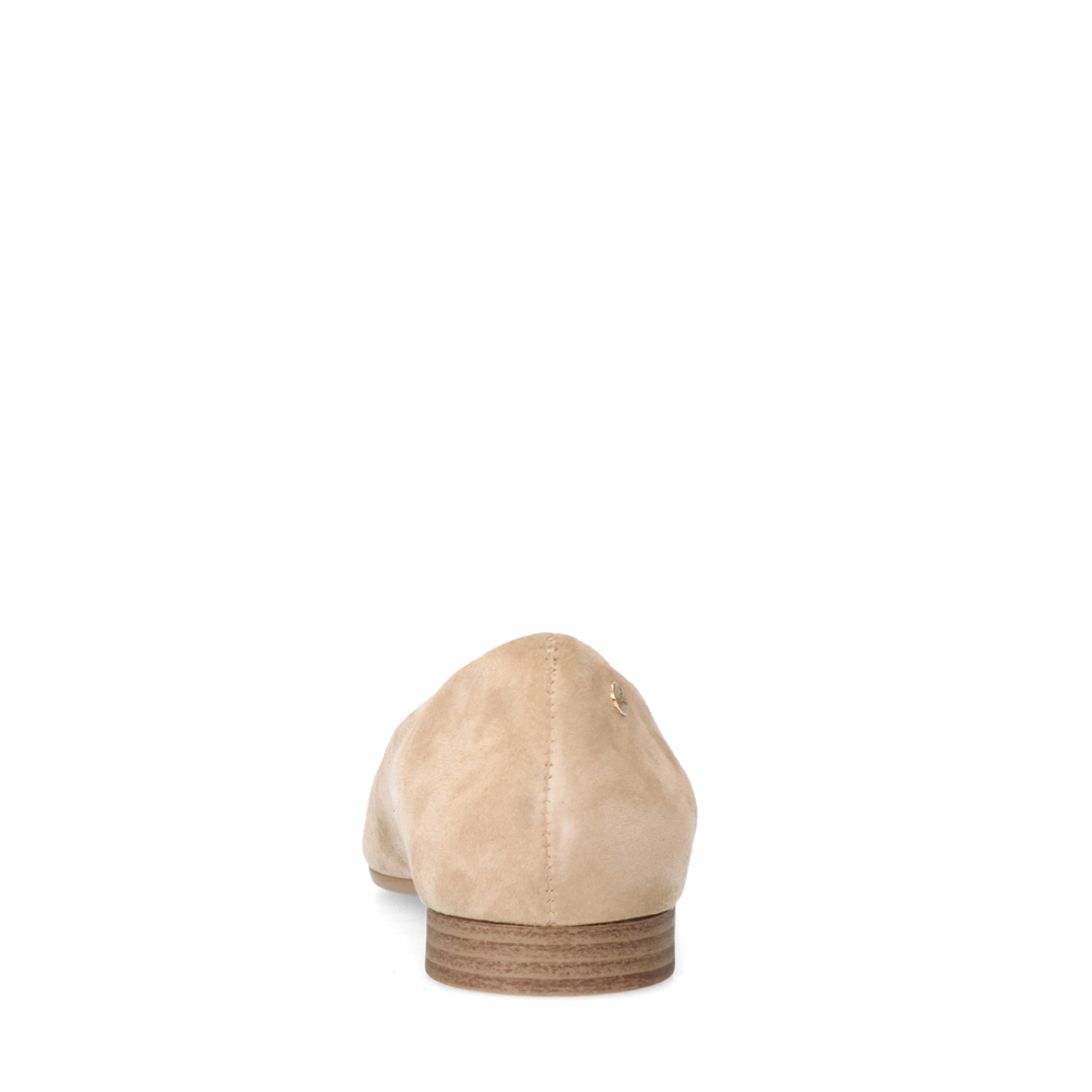 Beige suède ballerina's