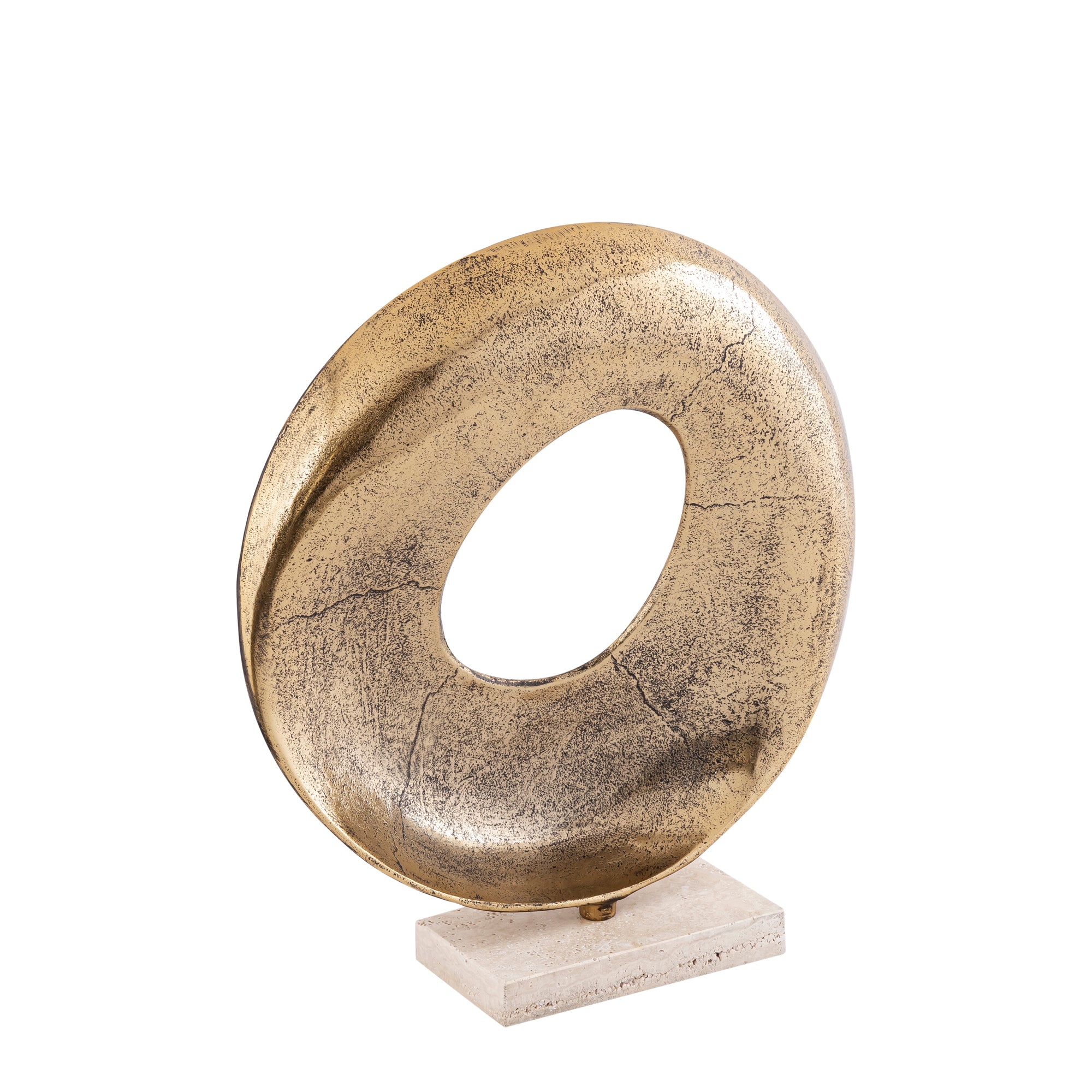 PTMD Daweson Brass Casted Alu Statue Open Round