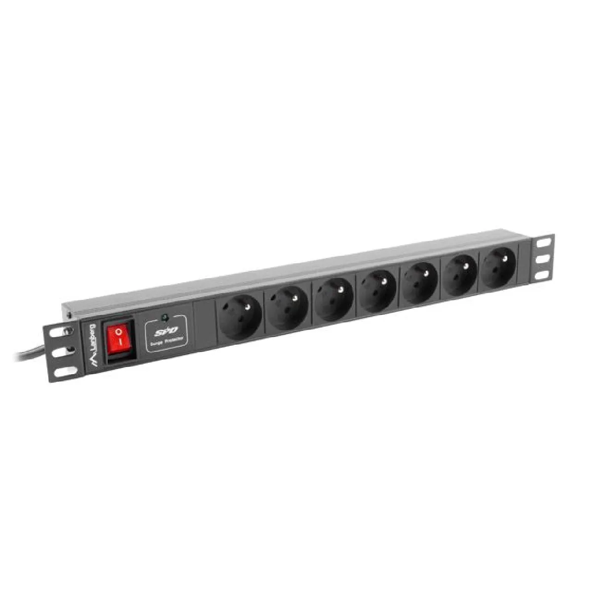 Lanberg PDU Rack 7 prises - Noir