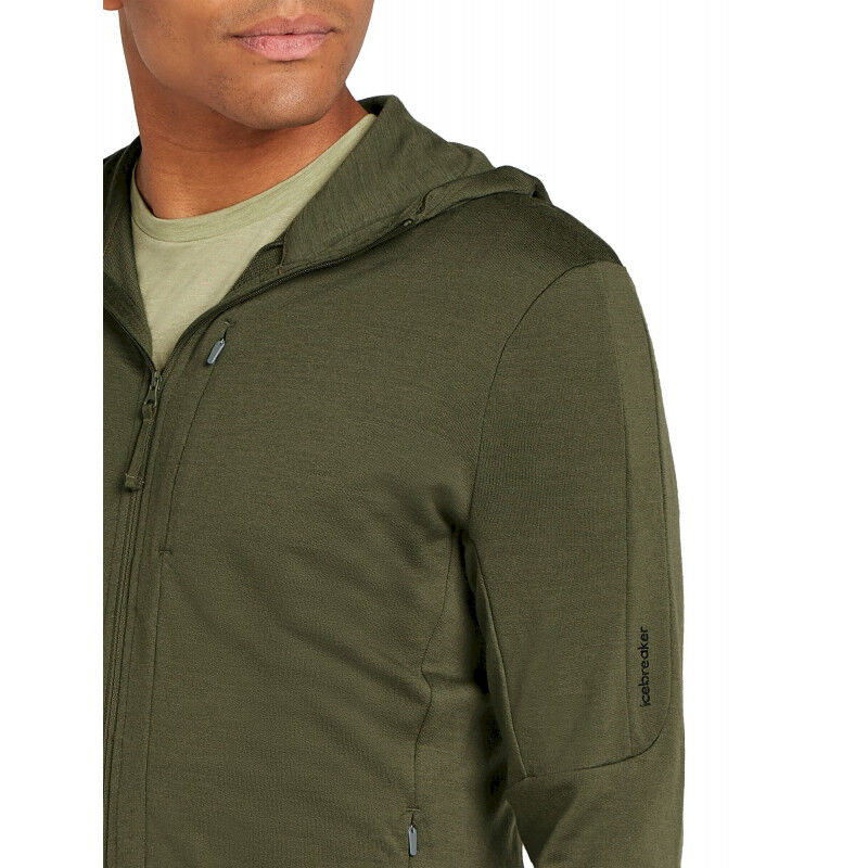 260 Quantum IV LS Zip Hoodie - Polaire en laine mérinos homme