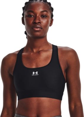 Under ArmourHeatGear Armour Mid Padless Sports Bra - schwarz