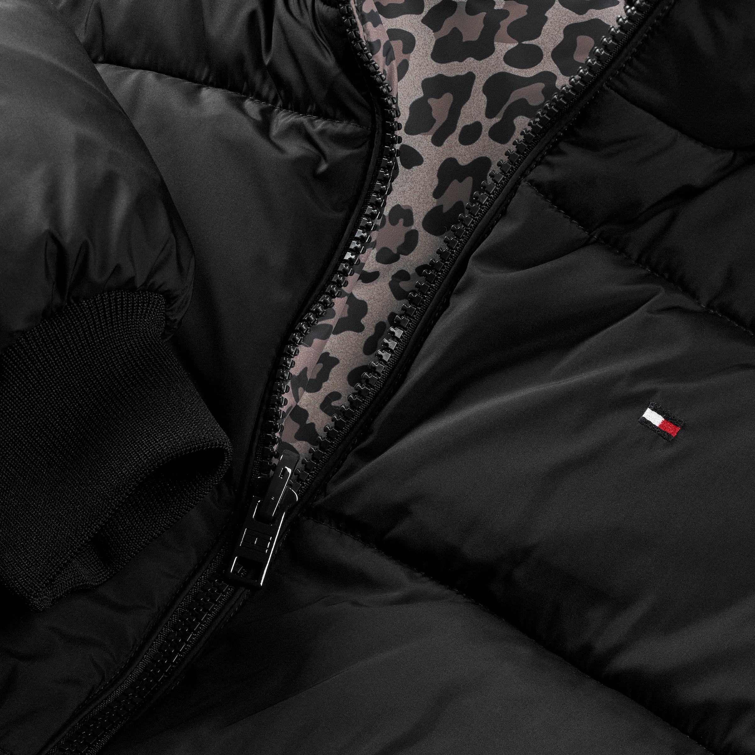Tommy Hilfiger Wendejacke »REVERSIBLE STRIPE PUFFER BOMBER« ohne Kapuze Kinder bis 16 Jahre