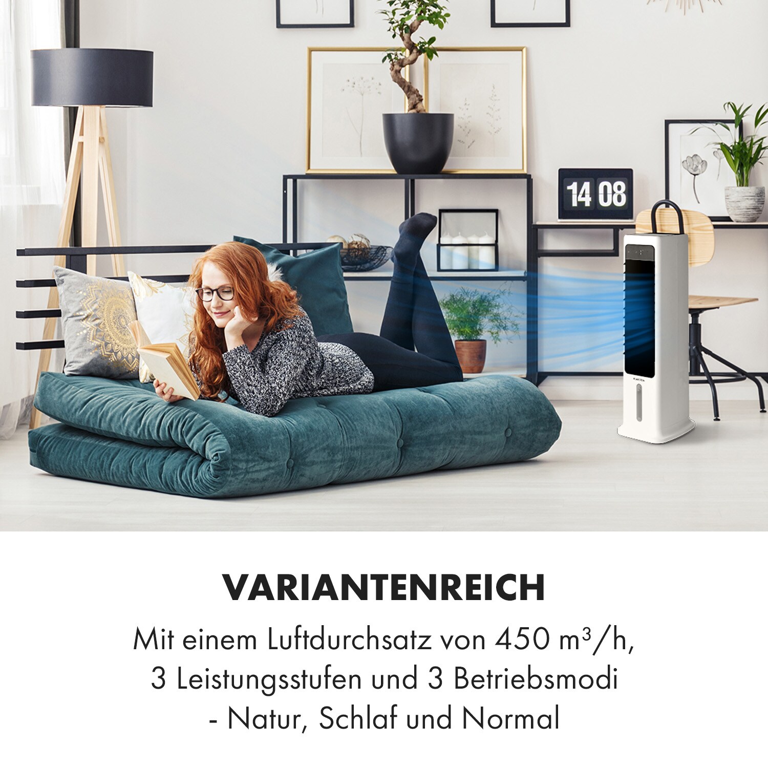 Skytower 360° Smart Luftkühler 60W 450 m³/h 6 Liter mobil