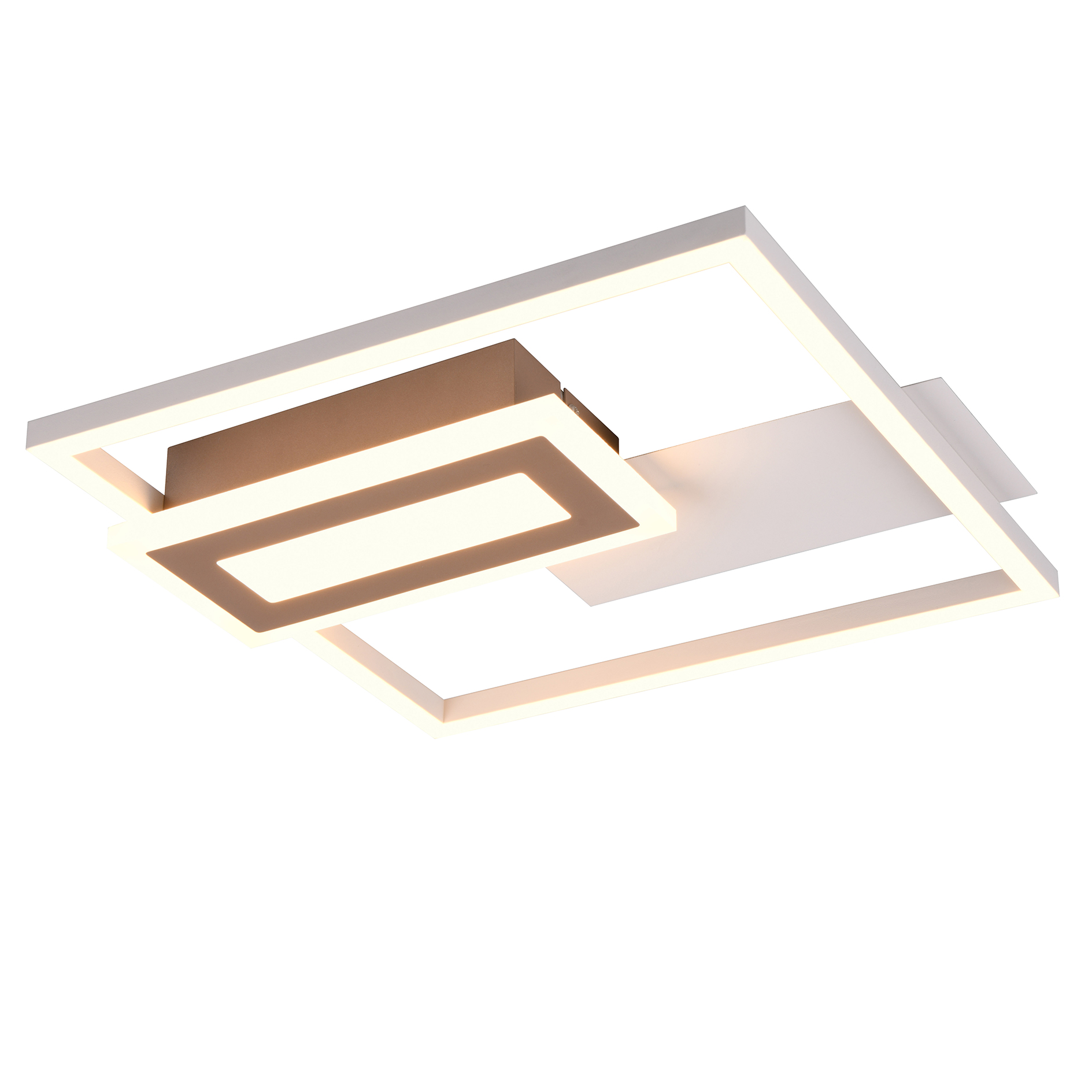 LED-Deckenleuchte - grau-coffee - 33 cm