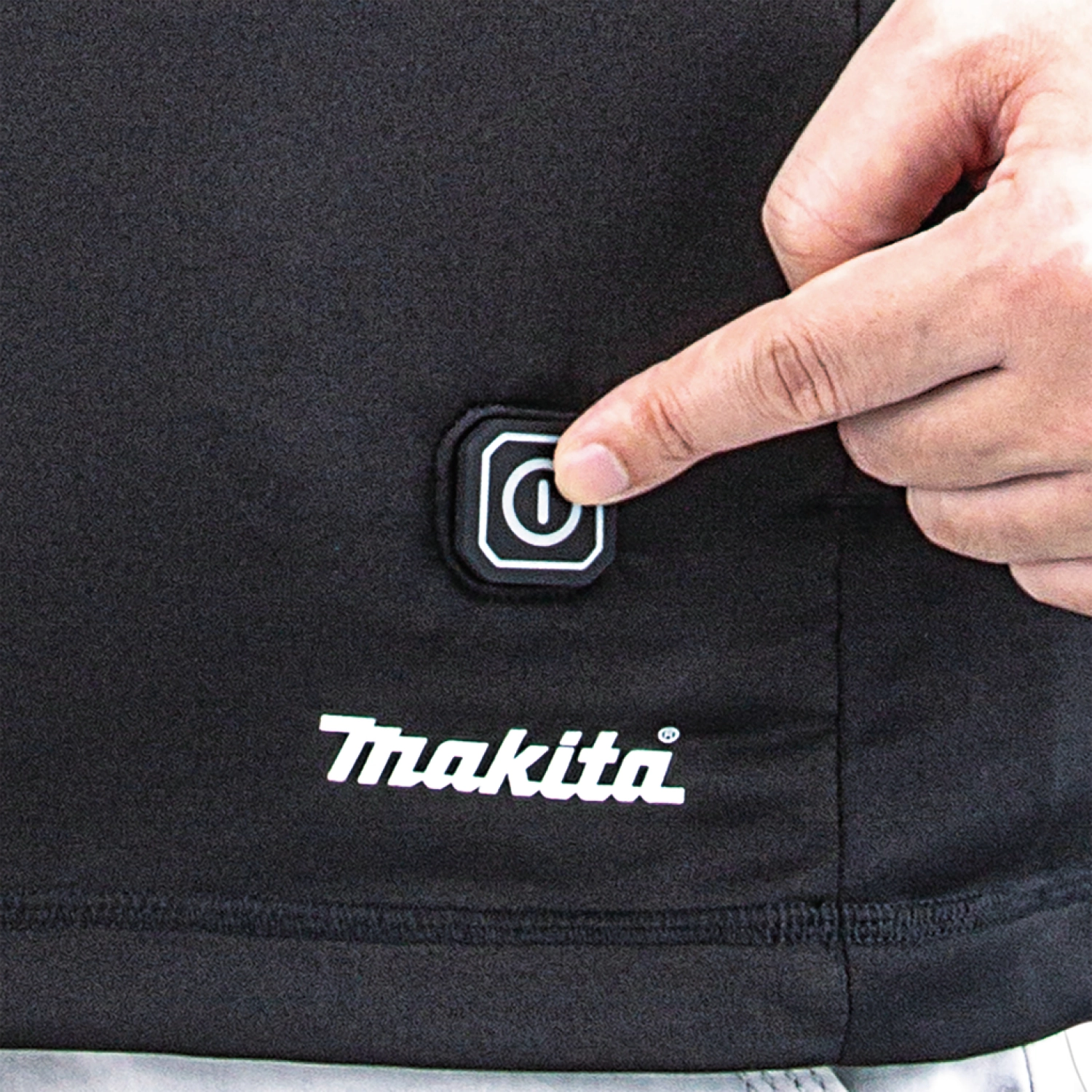 Makita DCX201CXS 18V Li-Ion accu verwarmd ondershirt met rits - maat XS