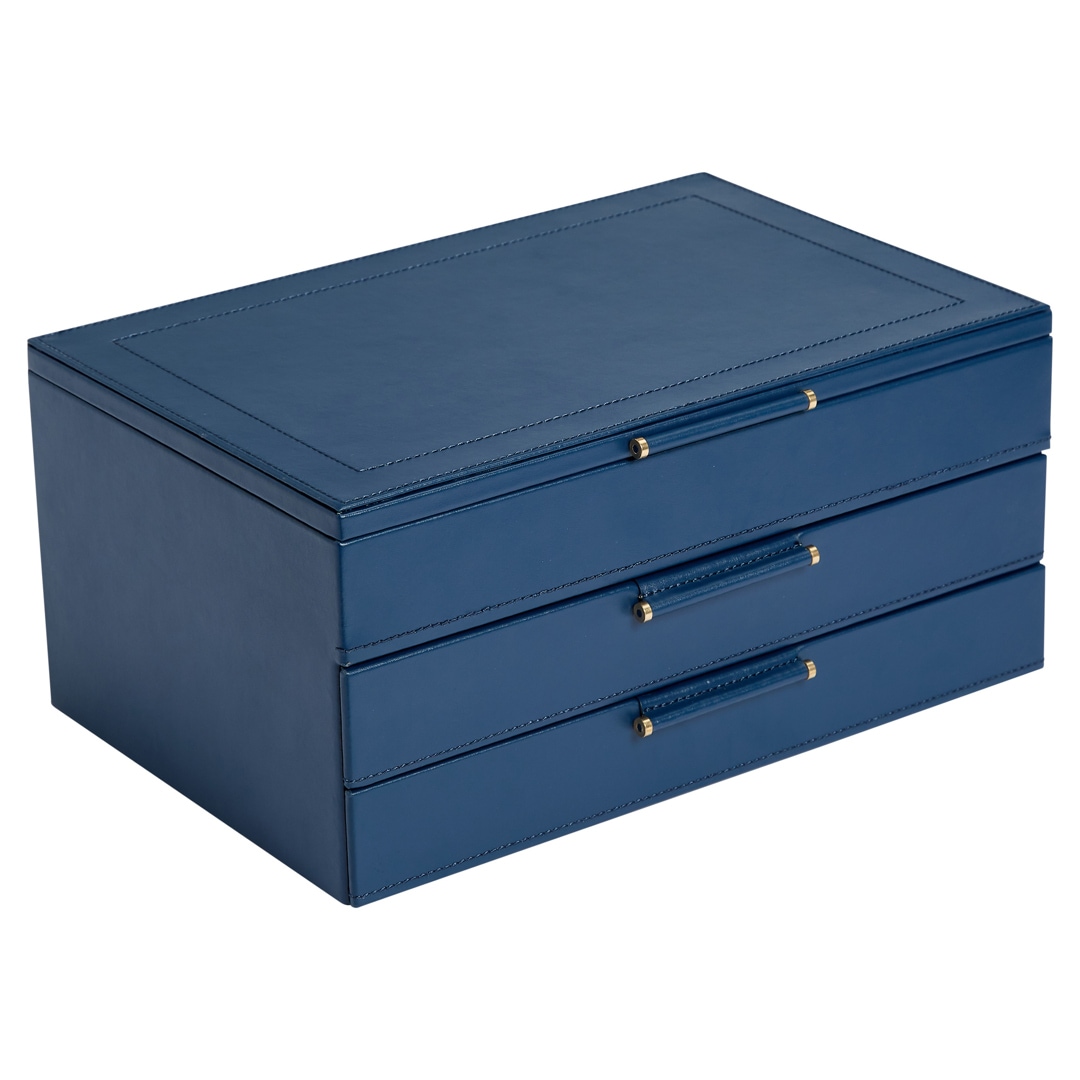 Wolf 1834 Sophia Schmuckbox mit Schubladen Blau