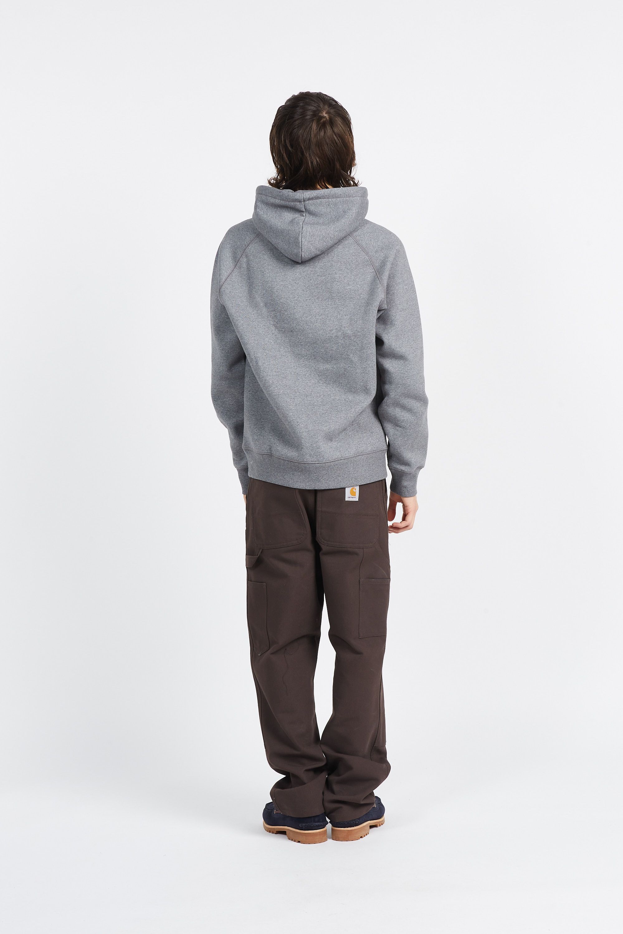 CARHARTT WIP Hoodie Hooded Chase Sweat Gris