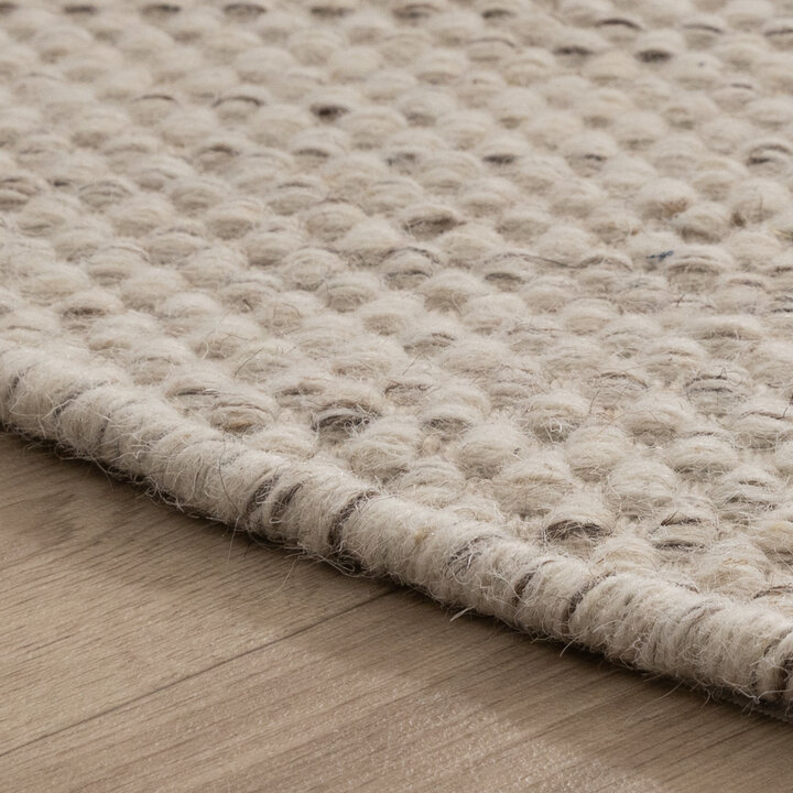 Rond wollen vloerkleed - Bliss Beige Gemeleerd