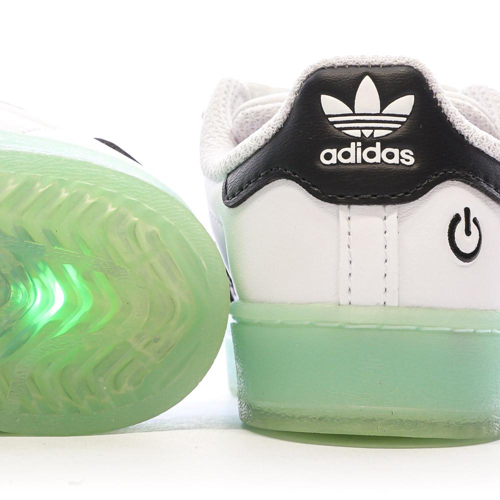 Adidas Baskets Blanches Bébé/Enfant Adidas Superstar Led Light