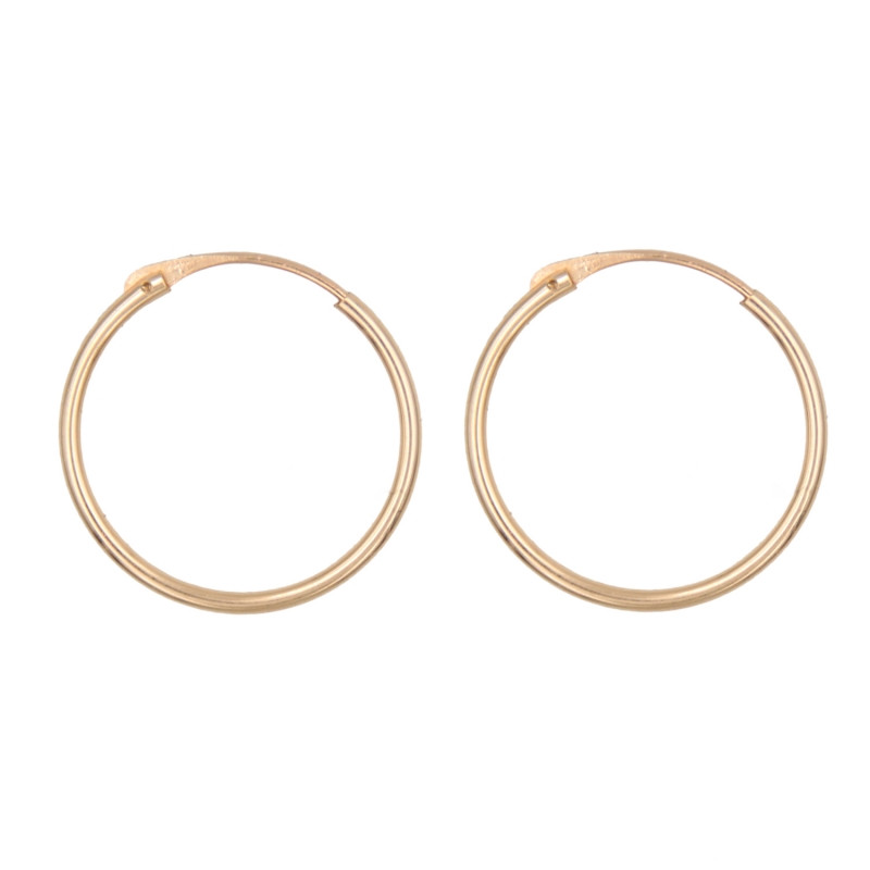 Boucles d'Oreilles Créoles Flex 1.5 cm - Or Jaune - Femme