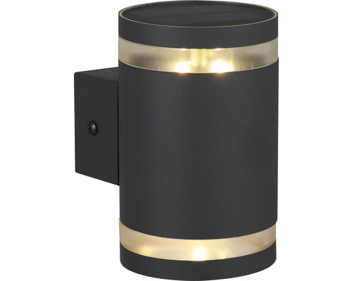 LED-zonnewandlamp 125x90x140 mm zwart