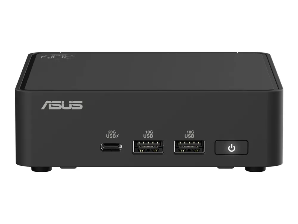 ASUS NUC 15 Pro Slim Kit RNUC15CRKV500002 - Barebone - mini PC 1 x Core 5 235H / op til 5 GHz - vPro - RAM 0 GB - Arc Graphics 140T - IEEE 802.11ax (Wi-Fi 6), IEEE 802.11be (Wi-Fi 7), Bluetooth 5.4, Gigabit Ethernet, 2.5 Gigabit Ethernet - sort