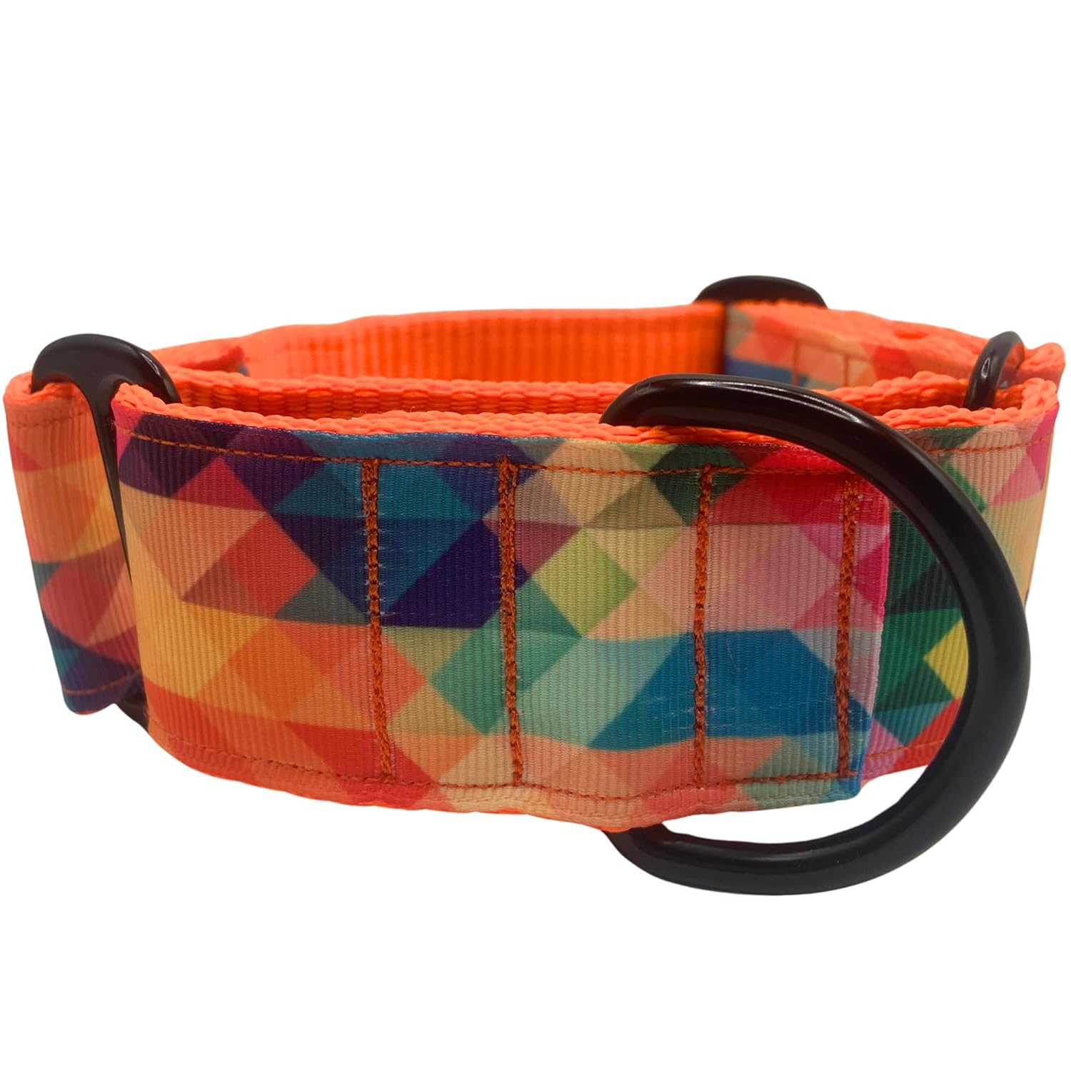 EGV - Coleira Martingale. Coleira artesanal para galgo, fabricada na Espanha (Multicolorida)