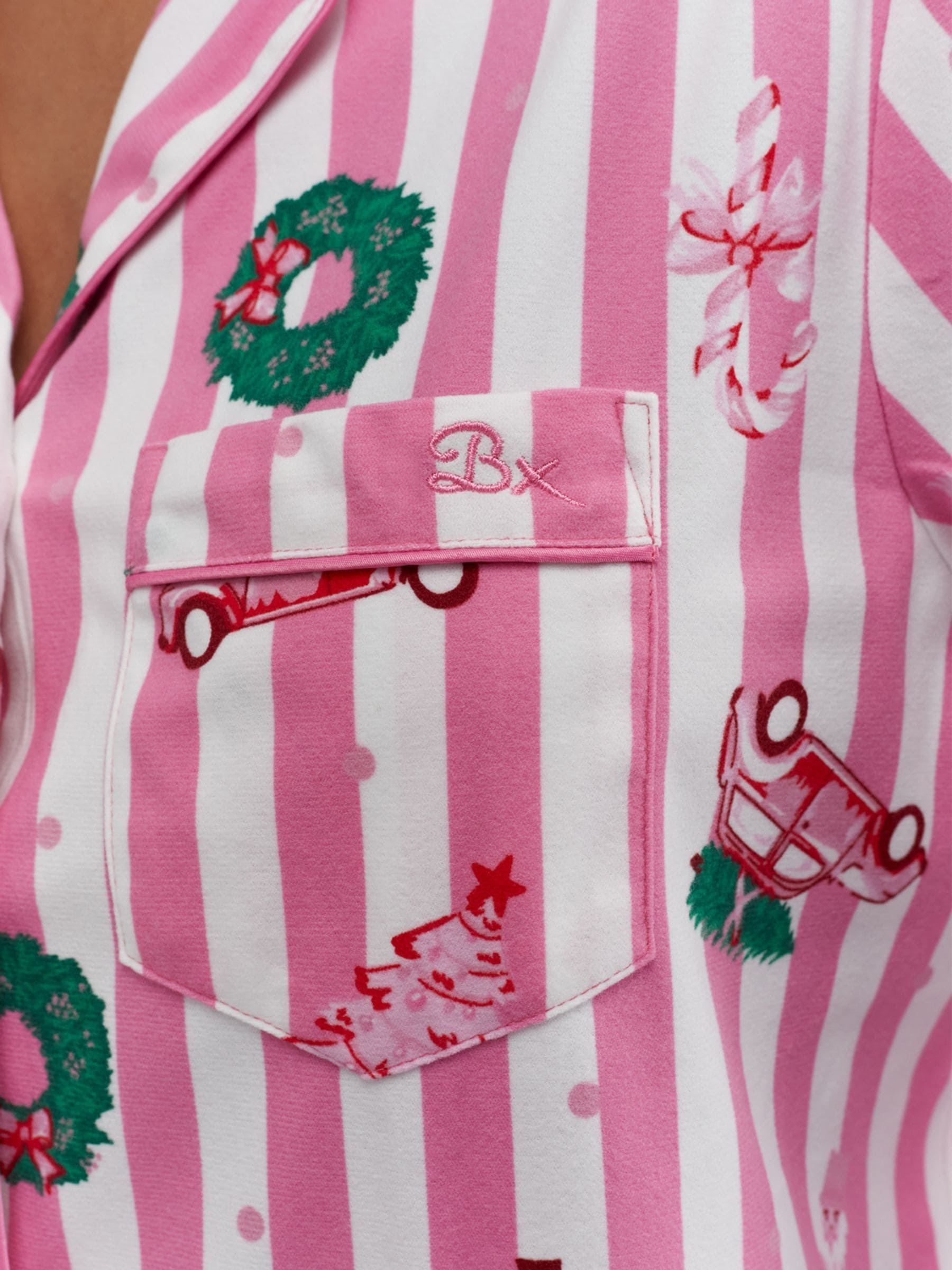 Roze/Witte Kerstprint - Boux Avenue Pyjamas In a Bag