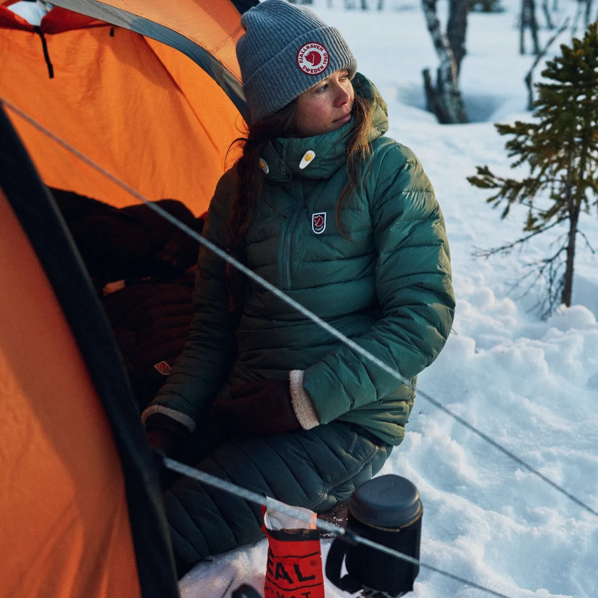 Fjällräven Expedition Pack Down Anorak W Mustard Yellow
