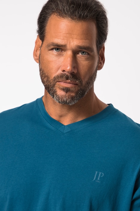 T-Shirts, Basic, 2er-Pack, V-Ausschnitt, Halbarm, bis 8 XL