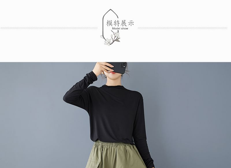 ZIMO - Effen cropped culottes met elastische taille